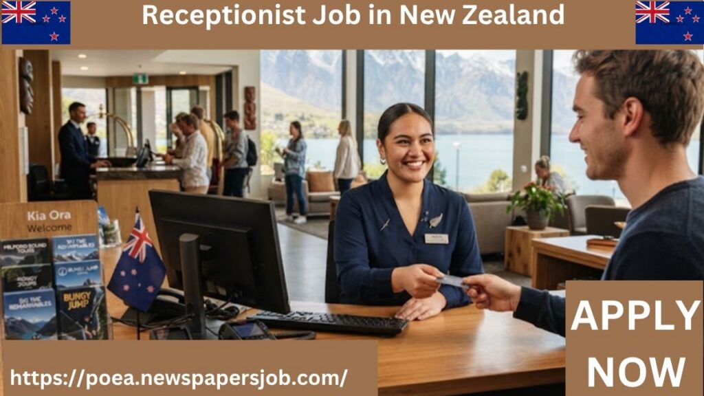 Receptionist Job in New Zealand