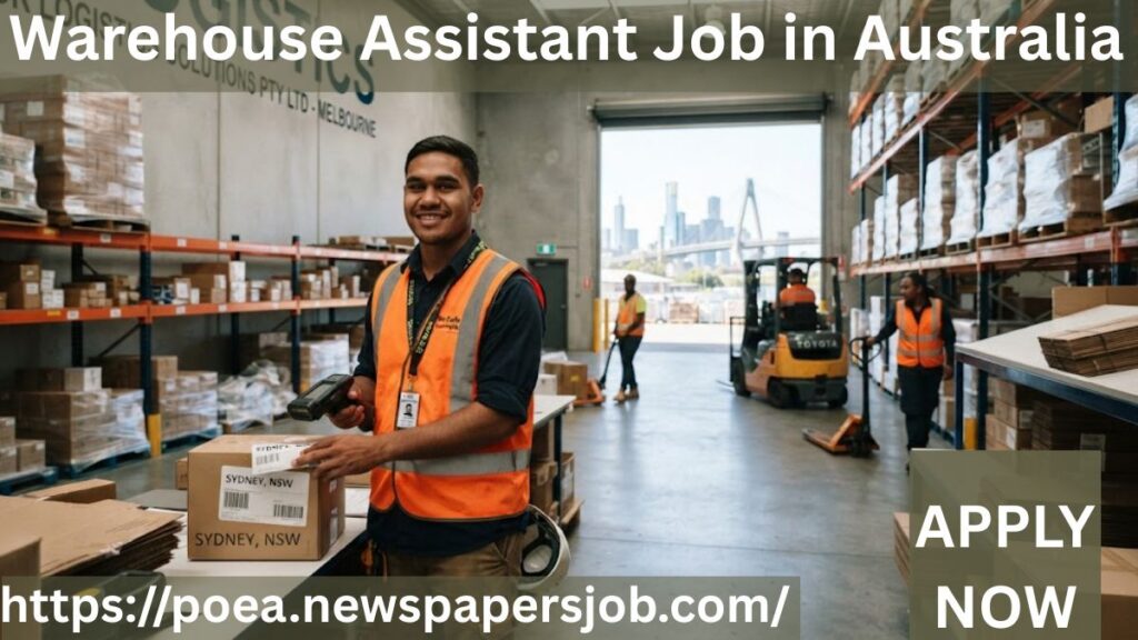 Warehouse Assistant Job in Australia